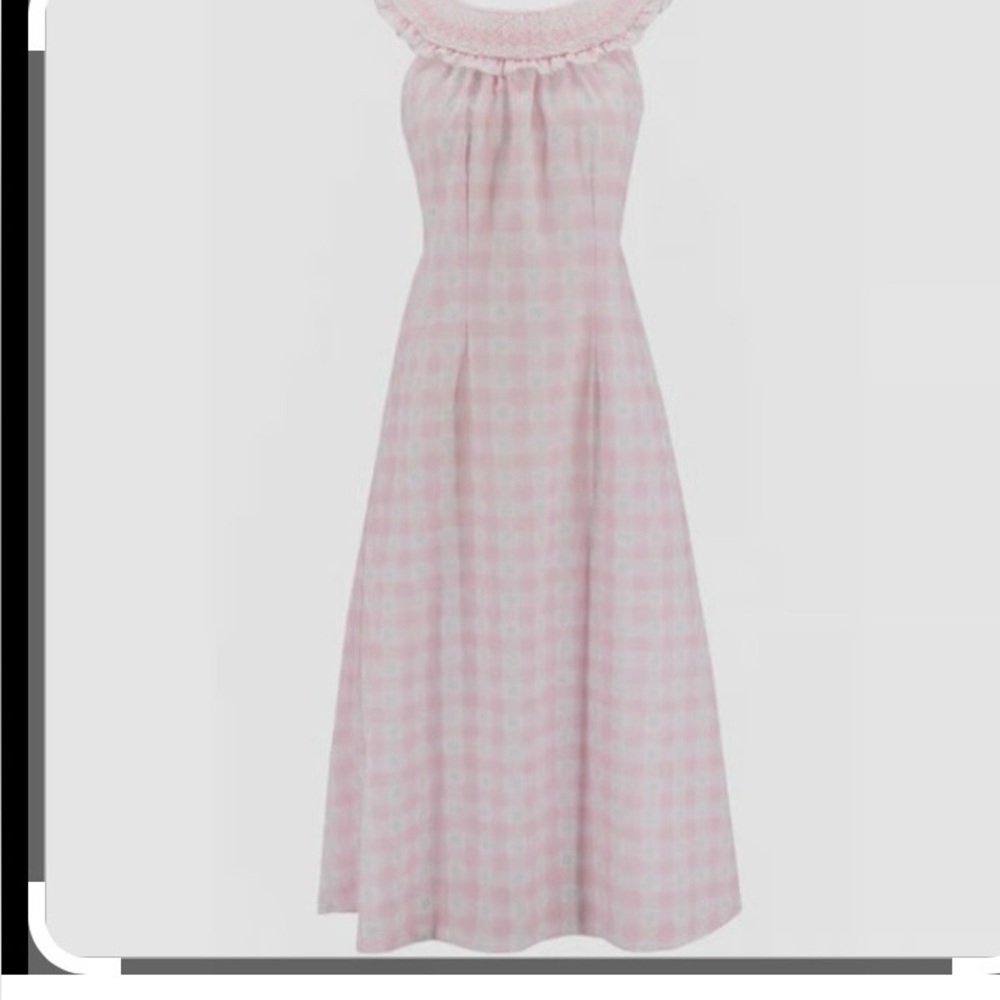 Brand new w tags Dondolo x Love Shack Fancy pink maxi daisy dress - size XL